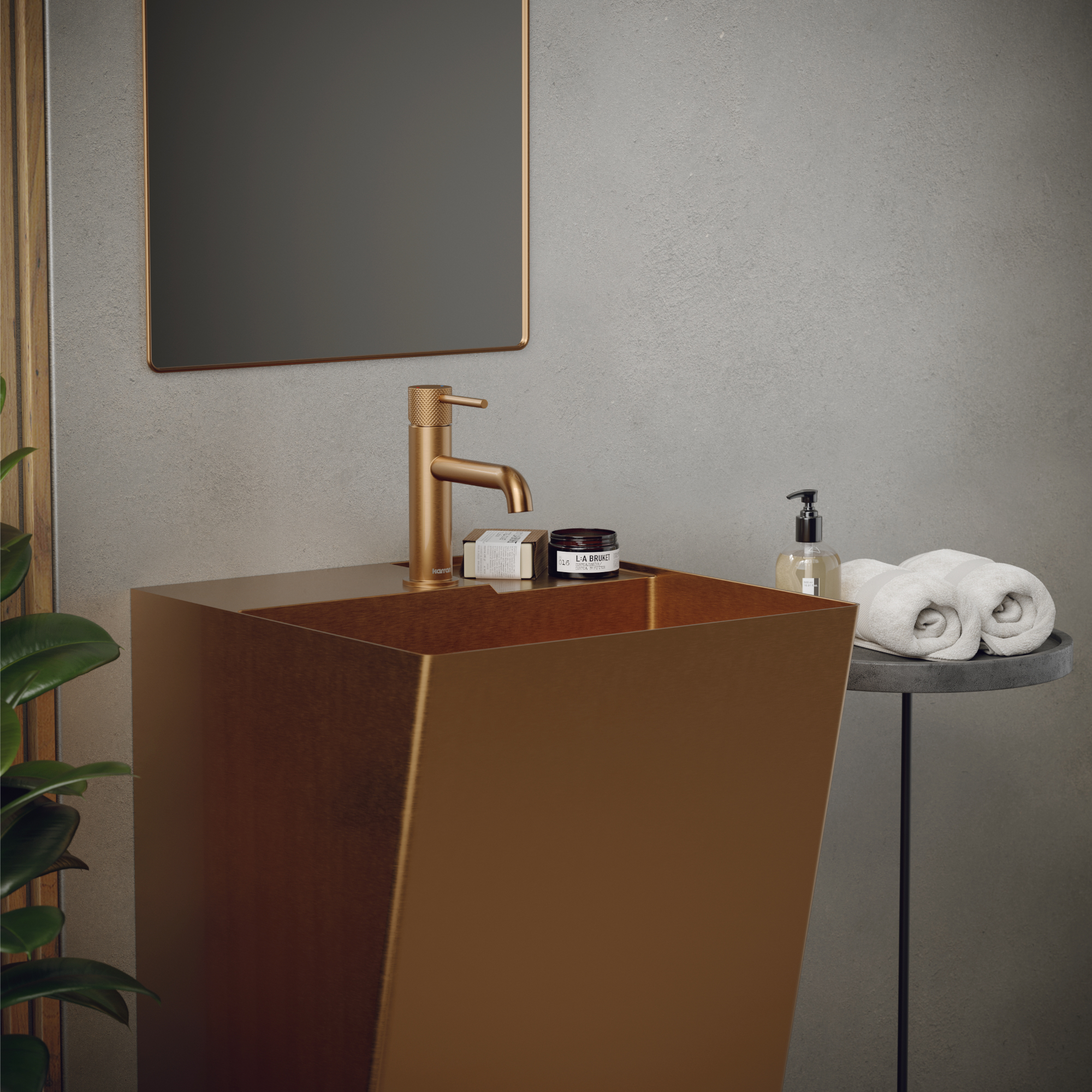 Karran Tryst 1.2 GPM Single Lever Handle Lead-free Brass ADA Bathroom